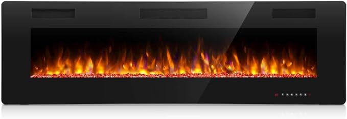 Antarctic Star 60 Inch Electric Fireplace in-Wall Recessed and Wall Mounted, Fireplace Heater and... | Amazon (US)