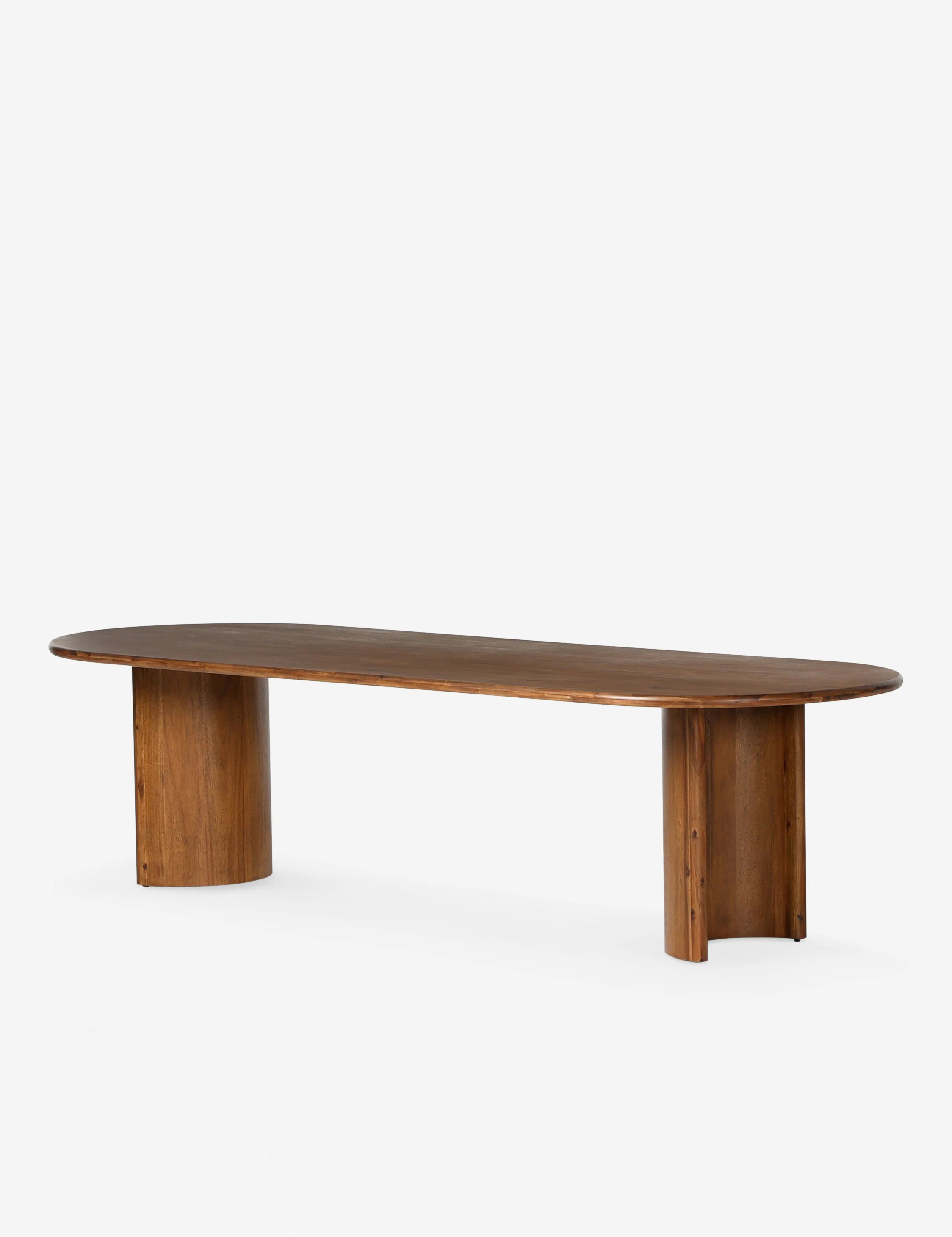 Gilda Oval Dining Table, Brown, 118"W | Lulu and Georgia 