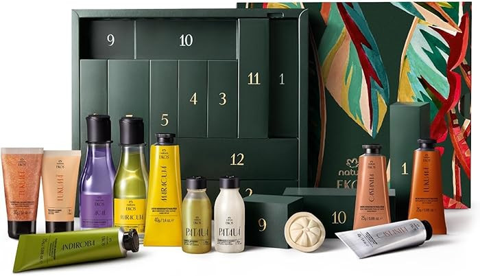 natura - Brazilian Beauty Advent Calendar – 12-Piece Holiday Gift Set with Body Care, Hand Crea... | Amazon (US)