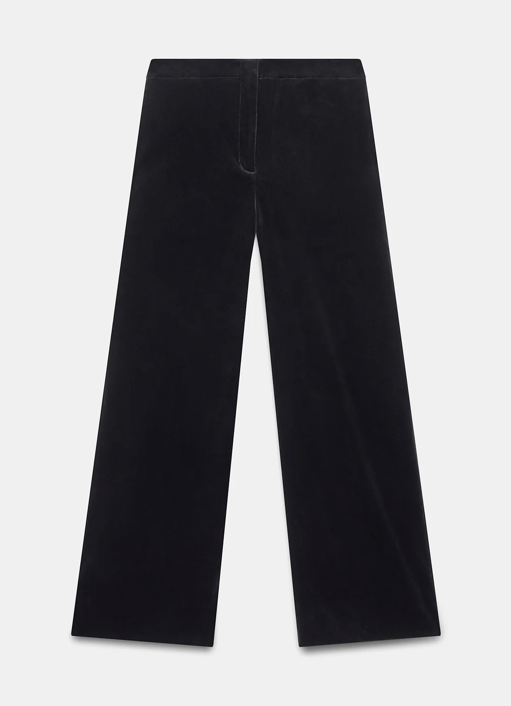 Black Velvet Wide Tailored Trousers | Mint Velvet