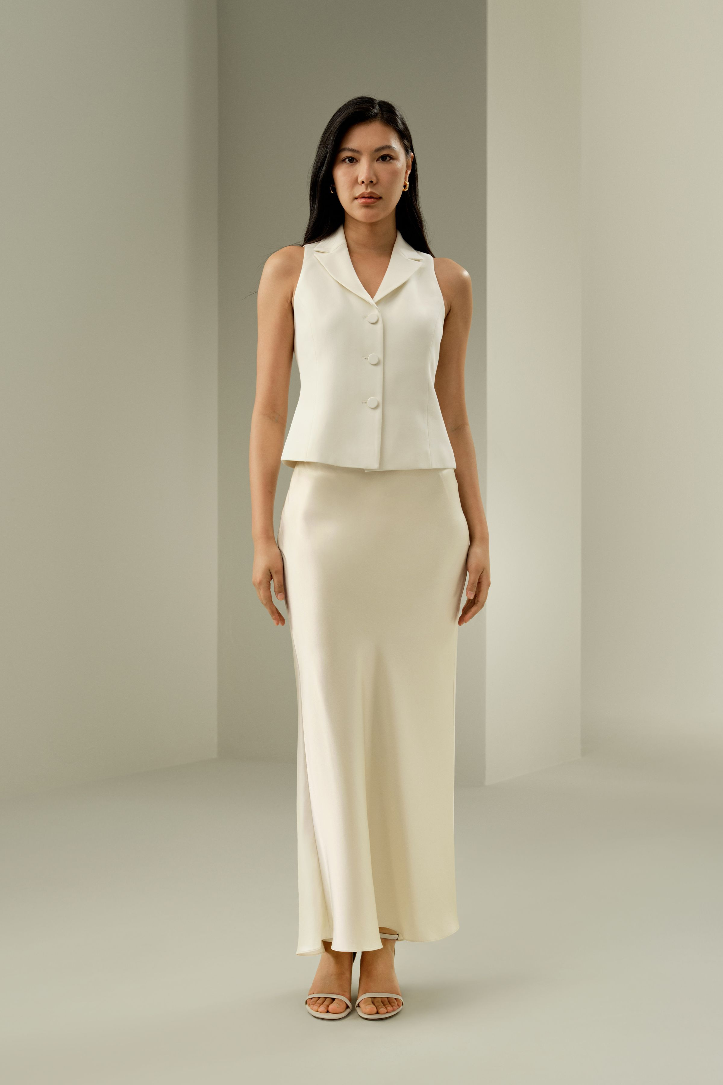 Silk Maxi Skirt with Flare Hem | LilySilk