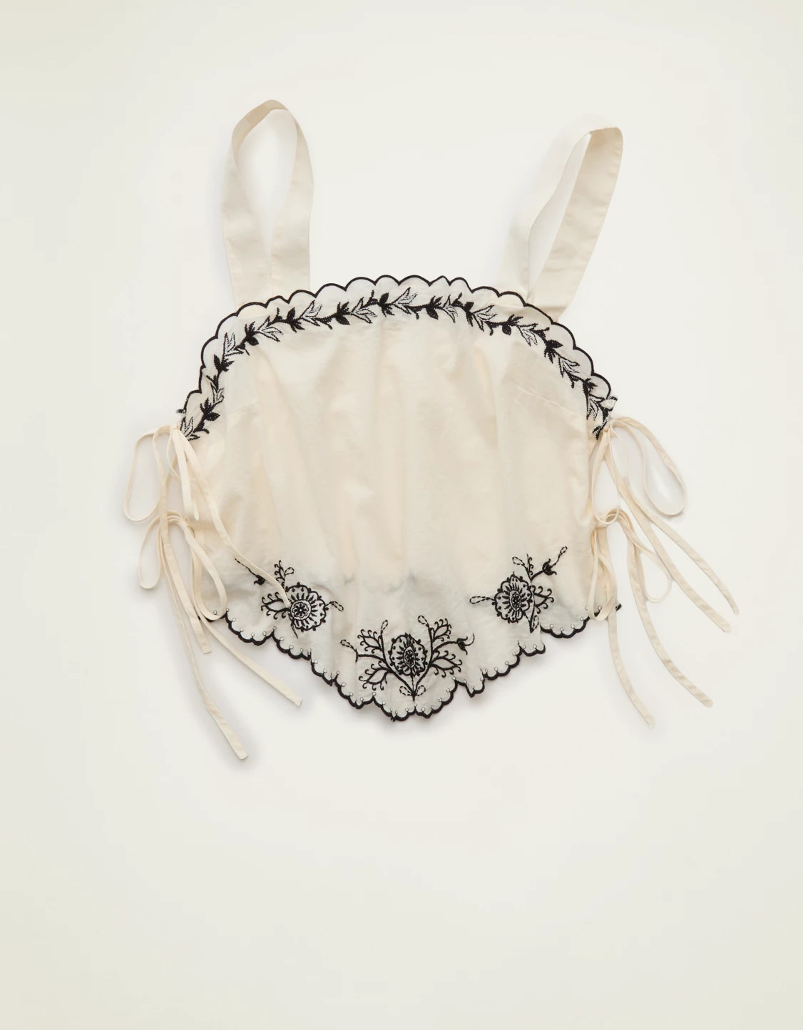 AE Cropped Side-Tie Embroidered Cami | American Eagle Outfitters (US & CA)