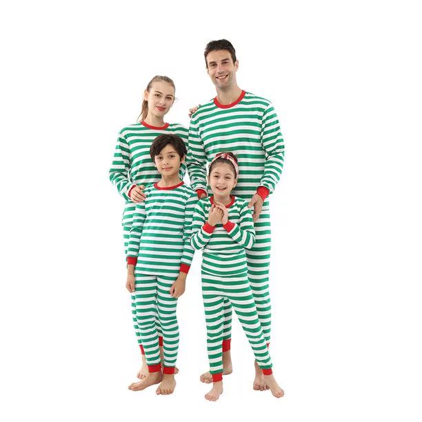 Elowel Family Matching Christmas Pajamas - Striped Pajama 2-Piece Gift Set - Walmart.com | Walmart (US)