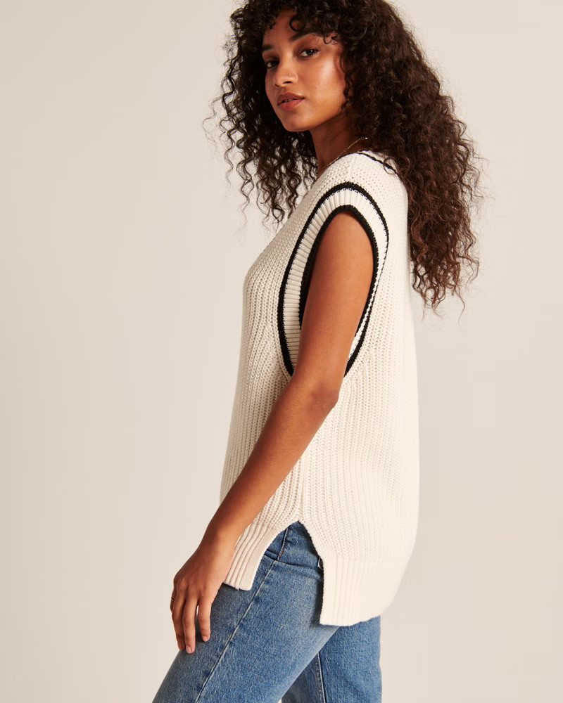 Oversized Sweater Vest | Abercrombie & Fitch (US)