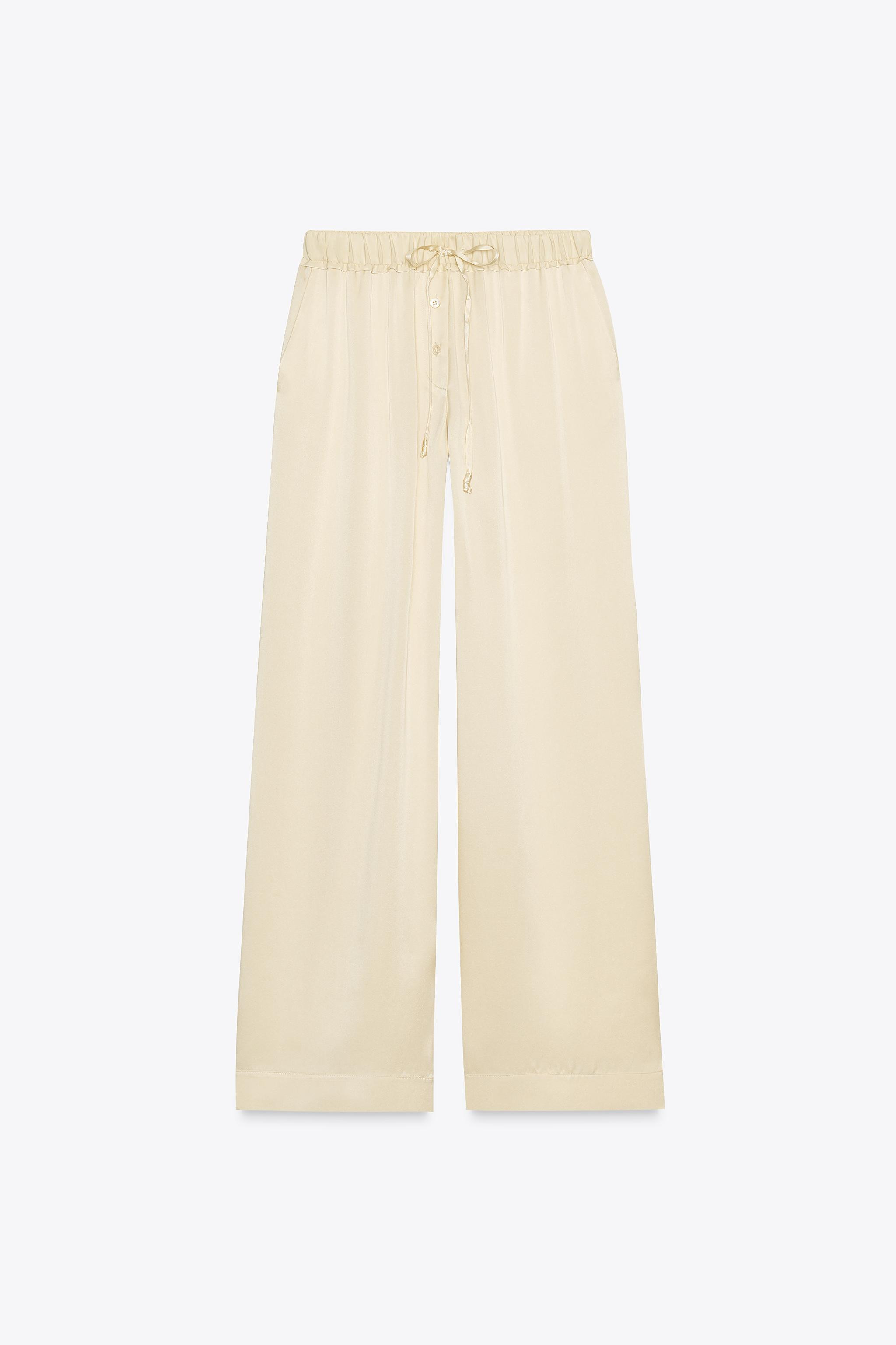 ZW COLLECTION 100% SILK PYJAMA TROUSERS | Zara US