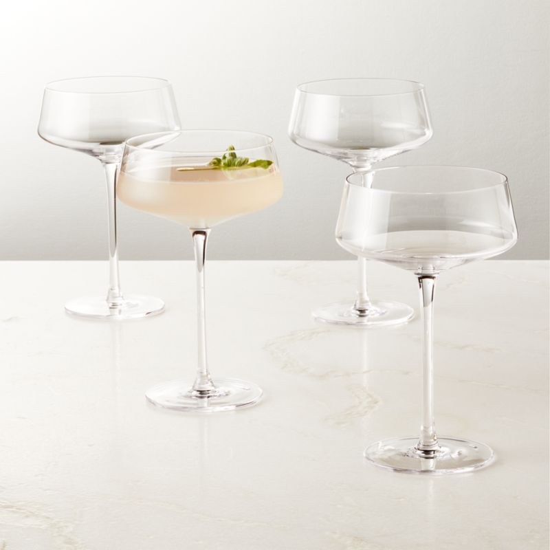 Muse Coupe Cocktail Glass Set of 4 + Reviews | CB2 | CB2