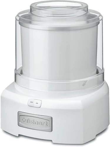 Cuisinart Ice Cream Maker, 1.5 Quart Double Insulated, Sorbet and Frozen Yogurt Maker, Ready in 20 Minutes, ICE-21P1, White | Amazon (US)