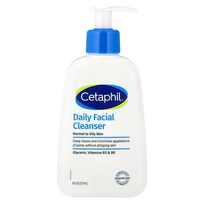 Cetaphil, Daily Facial Cleanser, Normal to Oily Skin, 8 fl oz (237 ml) | iHerb