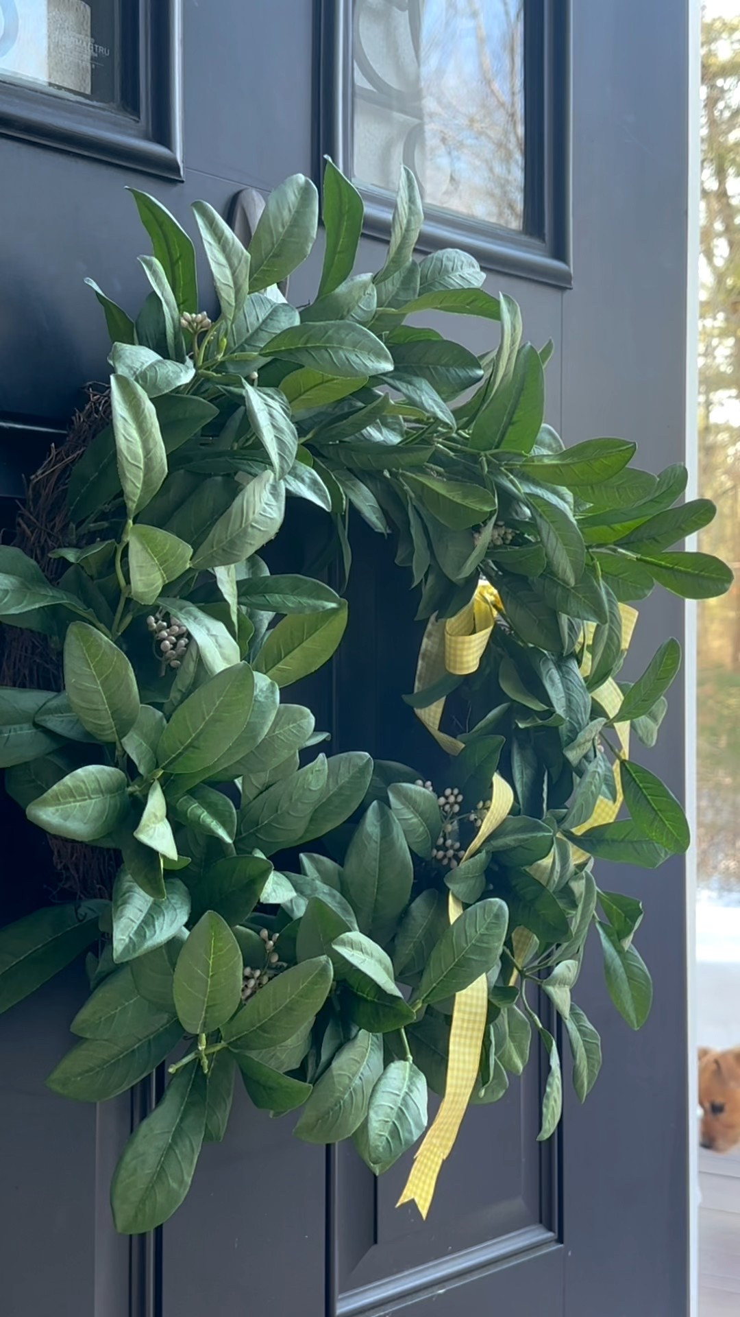 It’s still winter here but thought I should probably take down the Christmas wreath on our front door and put up a new one.

#LTKHome #LTKSaleAlert