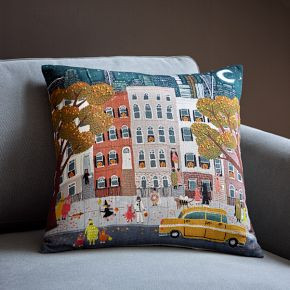 City Trick or Treat Pillow Cover | West Elm (US)