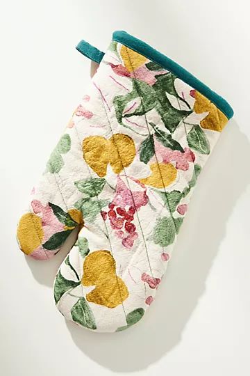 Holly and Pear Oven Mitt | Anthropologie (US)