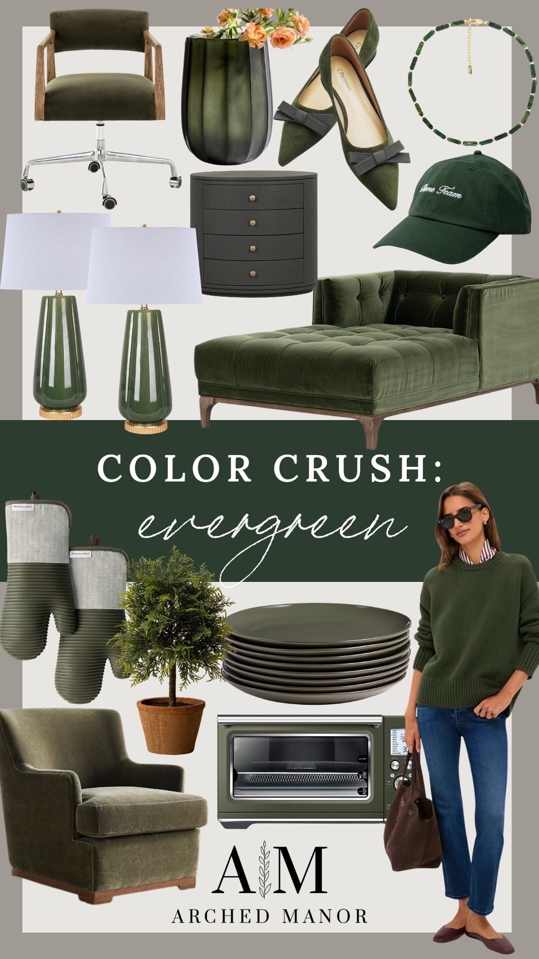 Currently crushing on all things evergreen—rich, timeless, and perfect for adding a touch of depth to fall and winter looks
#EvergreenAesthetic #ColorCrush #FallFashion #WinterStyle #SeasonalColors #DeepGreenVibes #TimelessStyle #NeutralWithAPop #CozyChic #WardrobeGoals

#LTKHome #LTKSeasonal #LTKSaleAlert