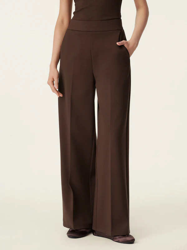 High Rise Wide Leg Trouser with Pockets | OGLmove