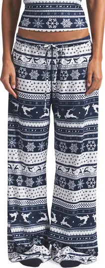 Logo Plush Pointelle Pajama Pants | Nordstrom