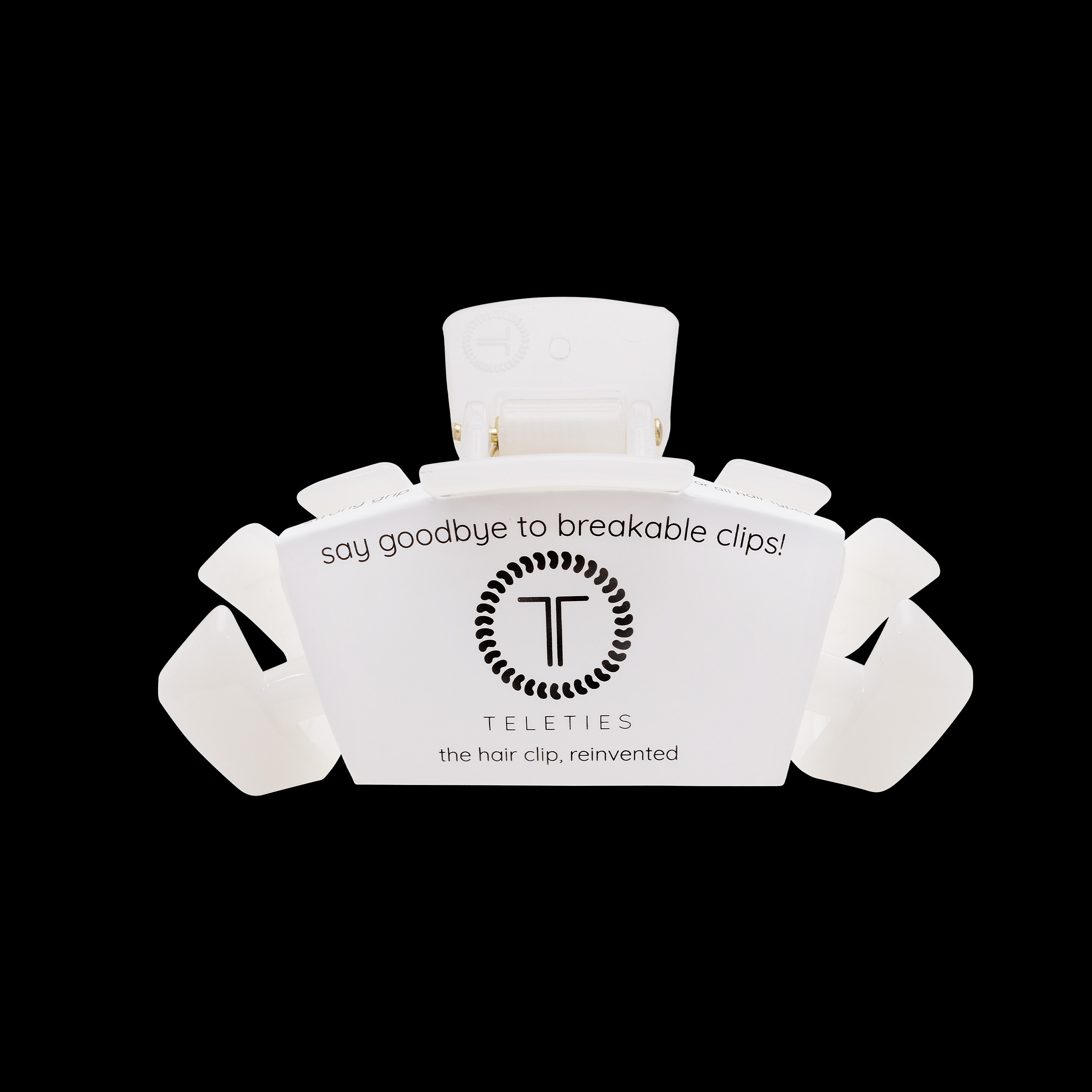 Coconut White Medium Hair Clip | TELETIES