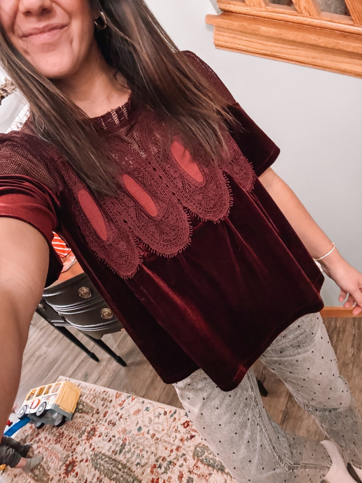 Super easy New Year’s Eve outfit! Sparkle on the jeans & the cutest top with pretty lace detailing ❤️ small top, 4 jeans

#LTKFindsUnder100 #LTKHoliday #LTKSeasonal