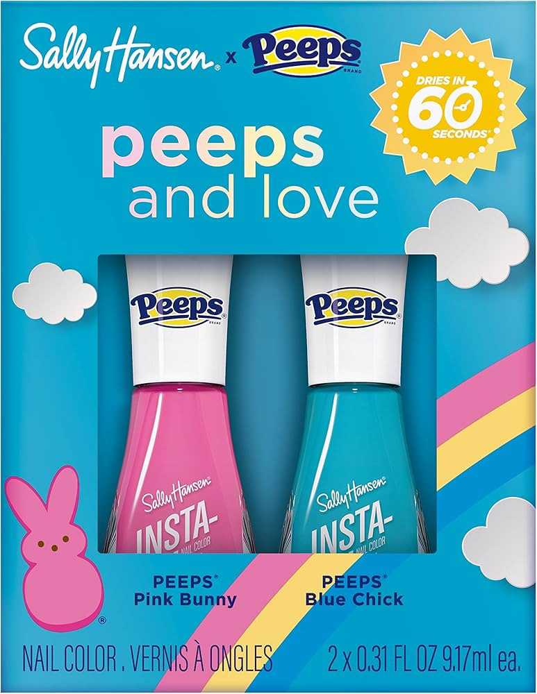 Sally Hansen Insta-Dri x PEEPS® Nail Polish Collection - PEEPS® & Love Duo Pack, 0.31 fl oz | Amazon (US)