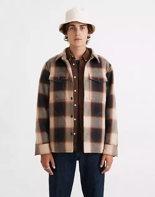 Quilted Shirt-Jacket in Plaid | Madewell