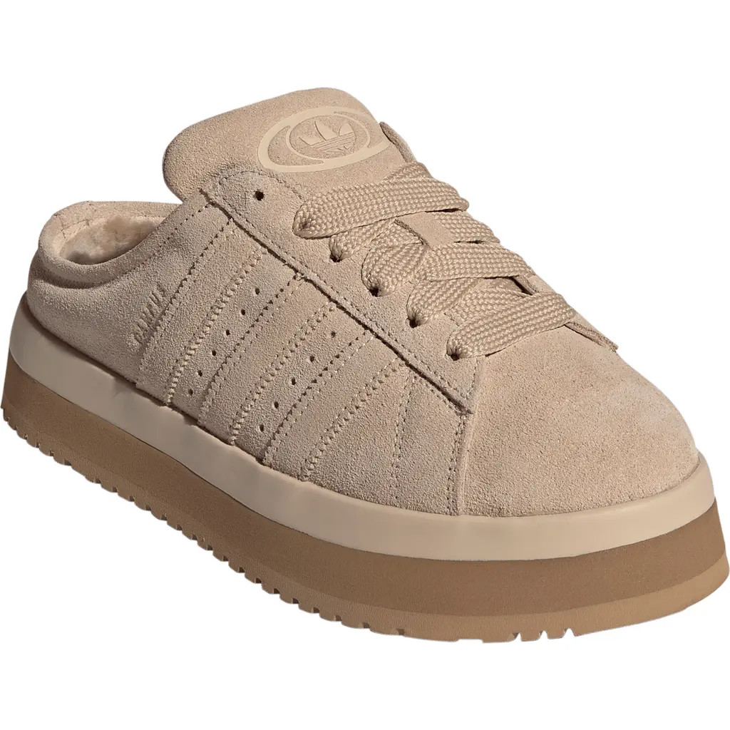 adidas Campus 00s Winter Low Sneaker Mule in Magic Beige/Magic Beige/Gum at Nordstrom Rack, Size 9 | Nordstrom Rack