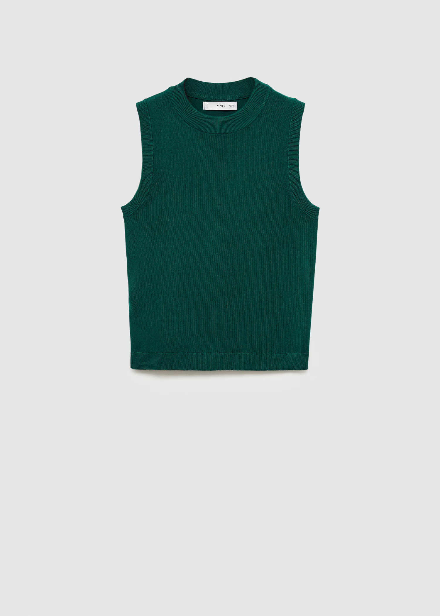 Knitted top with wide straps | MANGO (US)