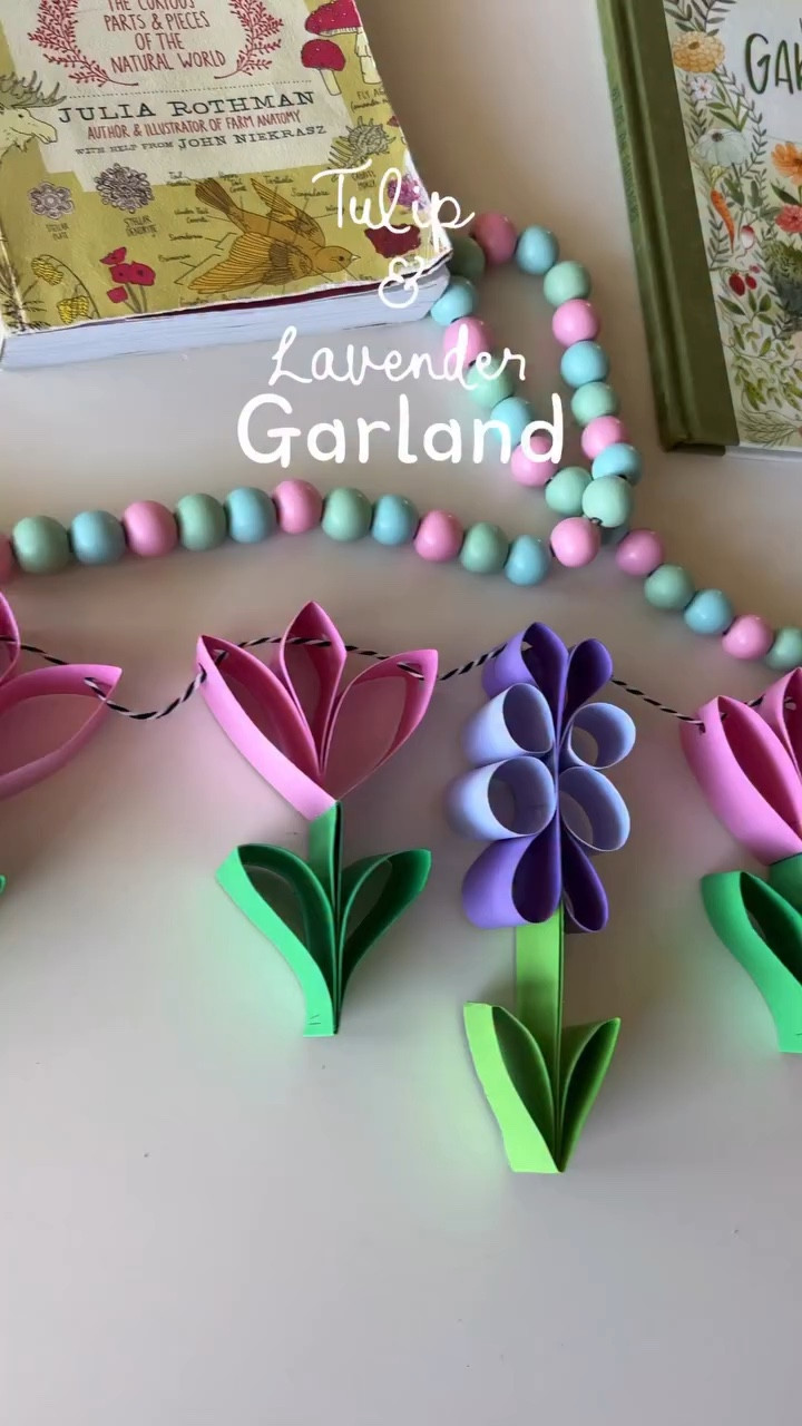 Another day another garland. But this one is tulips and lavender. What’s not to love? The cutest spring decor 🪻🌷 
What you need 
Cardstock
Stapler
String 
Paper c u t t e r

#papercrafting #papergarland #springdiy #diycrafts #flowerart flowers tulip lavender garland #springdecor farmhouse decor springcrafts easterdecor #papergarland #papercrafts craftymom carrot #Eastergarland eastercraft

#LTKmomlife #LTKHome #LTKSeasonal