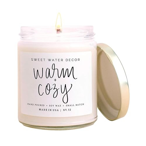 Sweet Water Decor Warm and Cozy Candle | Pine, Orange, Cinnamon, and Fir Winter Scented Soy Candl... | Amazon (US)