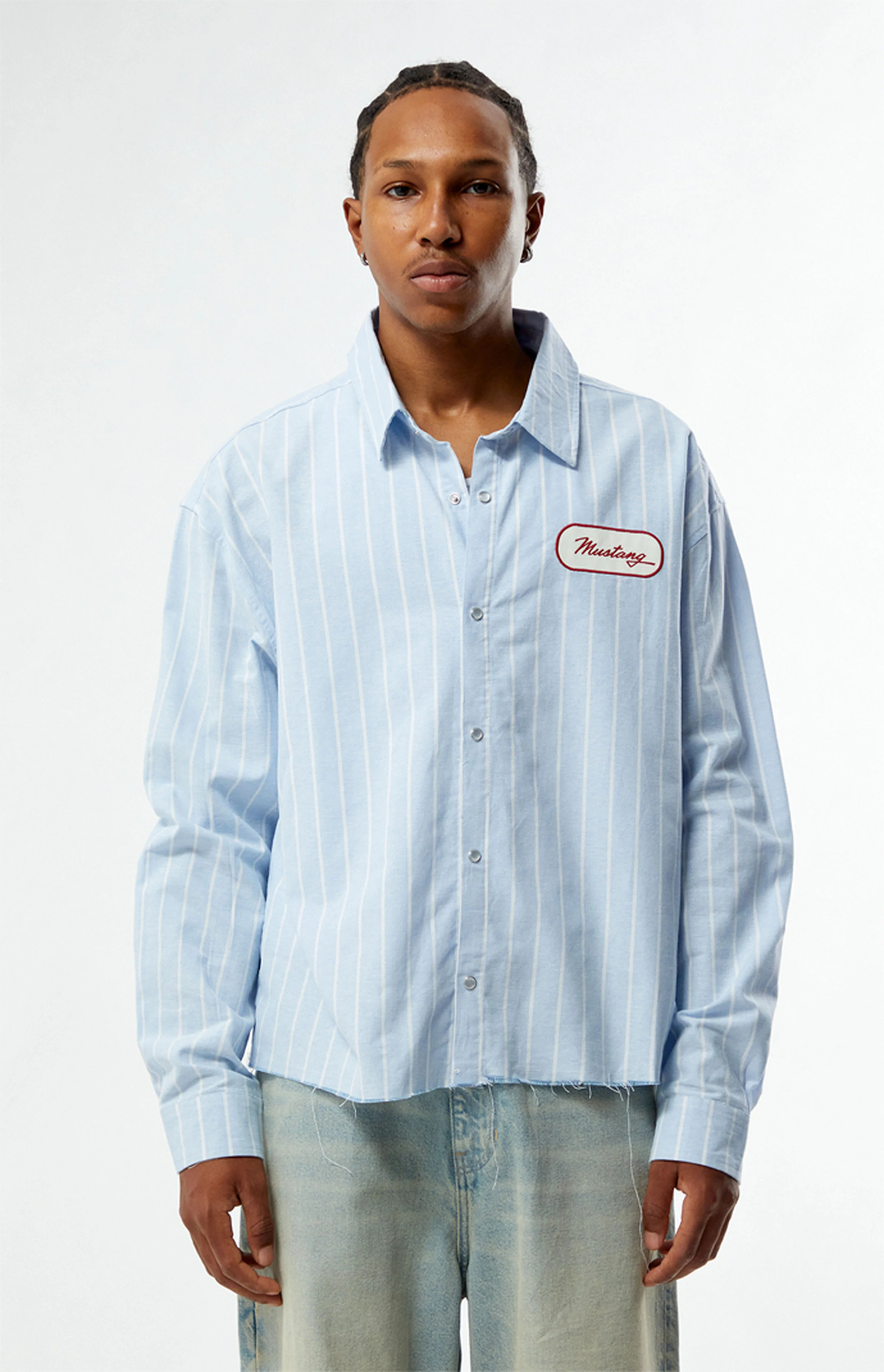 FORD Mustang Long Sleeve Button Front Shirt | PacSun