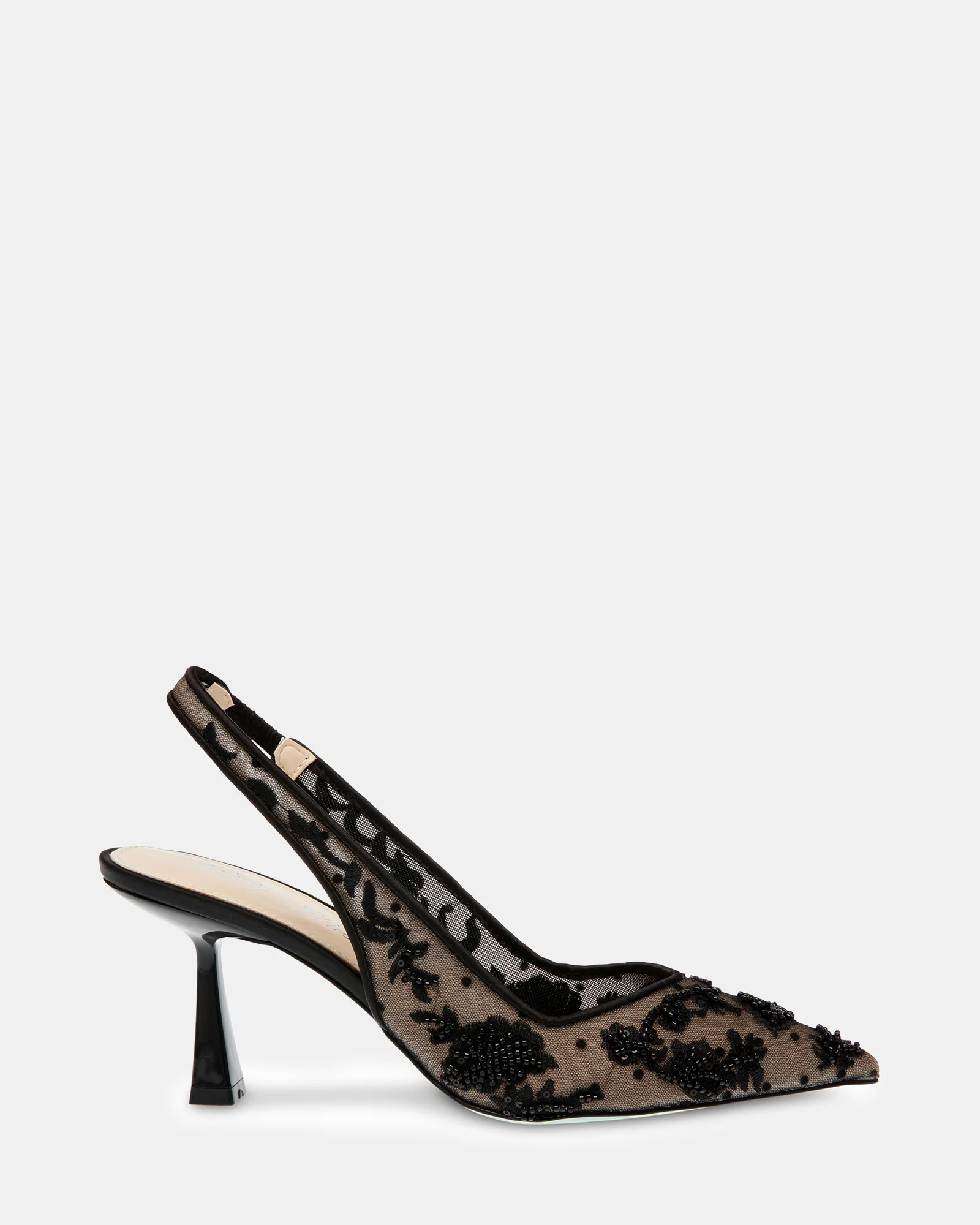 SB-NIKKI Black Mesh Heels | Women's Designer Heels | Steve Madden (Canada)