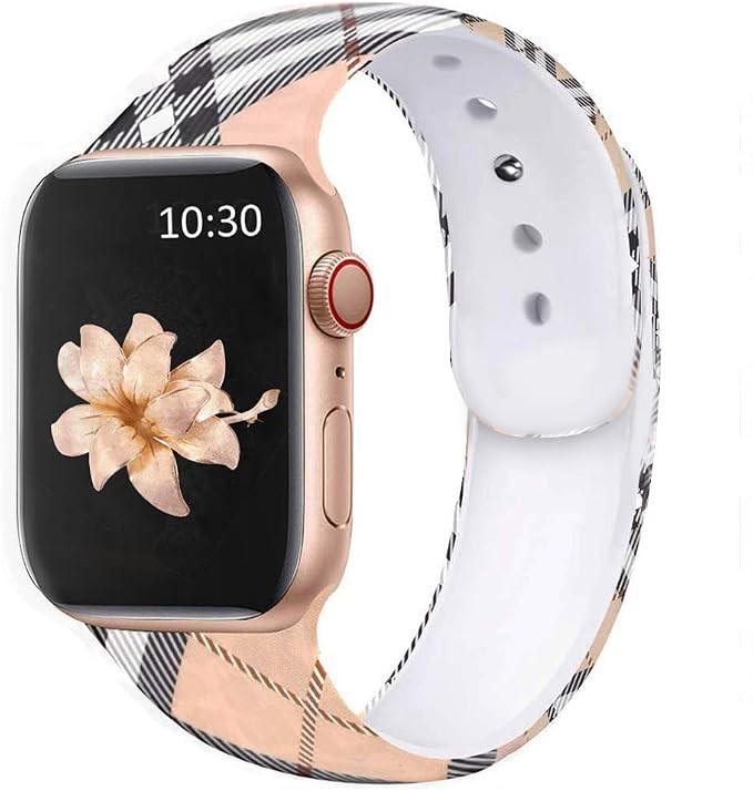 BLOTOW Sport Watch Bands, Compatible with Apple Watch Straps 38mm 42mm 40mm 44mm Soft Silicone Pa... | Amazon (US)