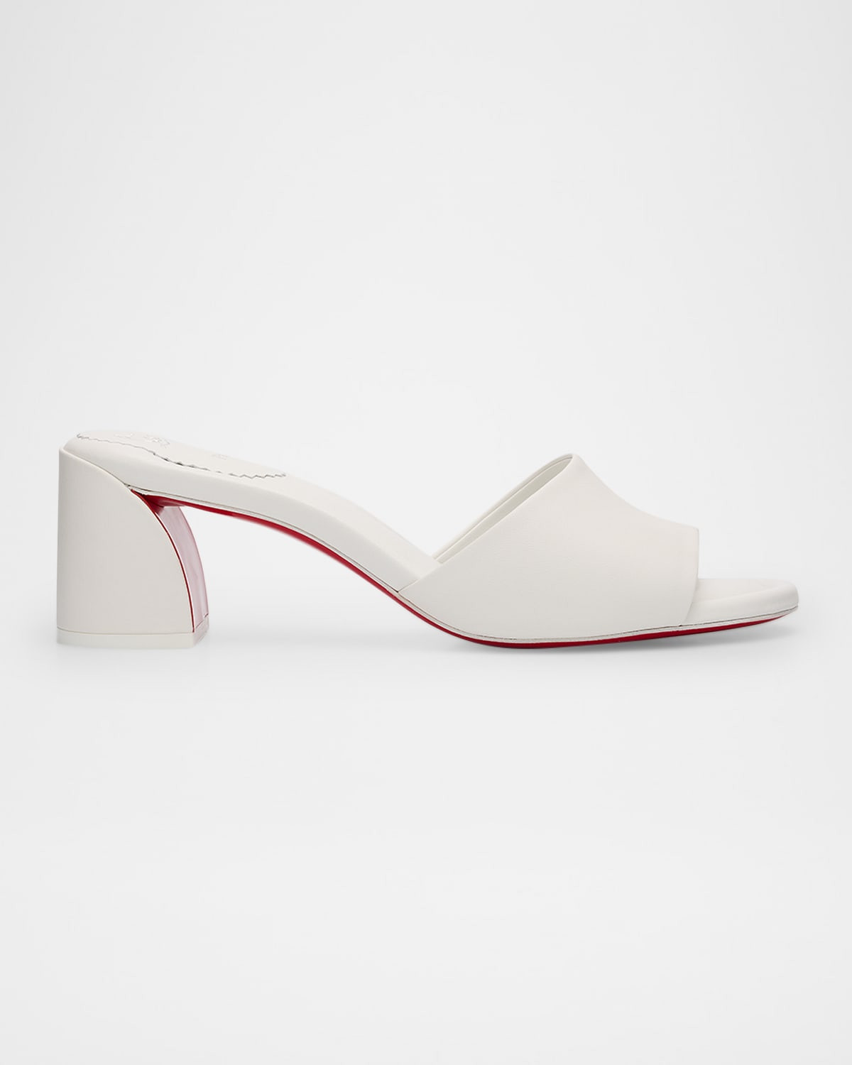 Jane Leather Red Sole Mule Sandals | Neiman Marcus