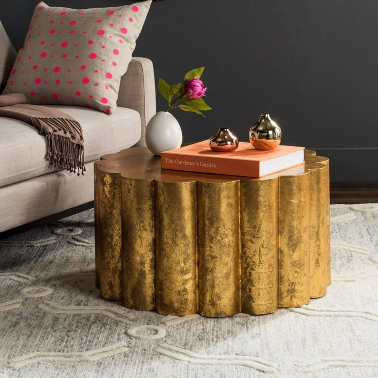 SAFAVIEH Miriam Classic Solid Metal Coffee Table, Gold | Walmart (US)