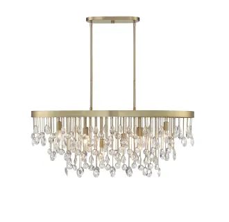 Livorno 36" Wide Crystal Linear Chandelier | Build.com, Inc.