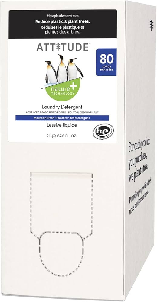ATTITUDE Laundry Detergent, EWG Verified, Plant and Mineral-Based Formula, HE Compatible, Vegan a... | Amazon (US)