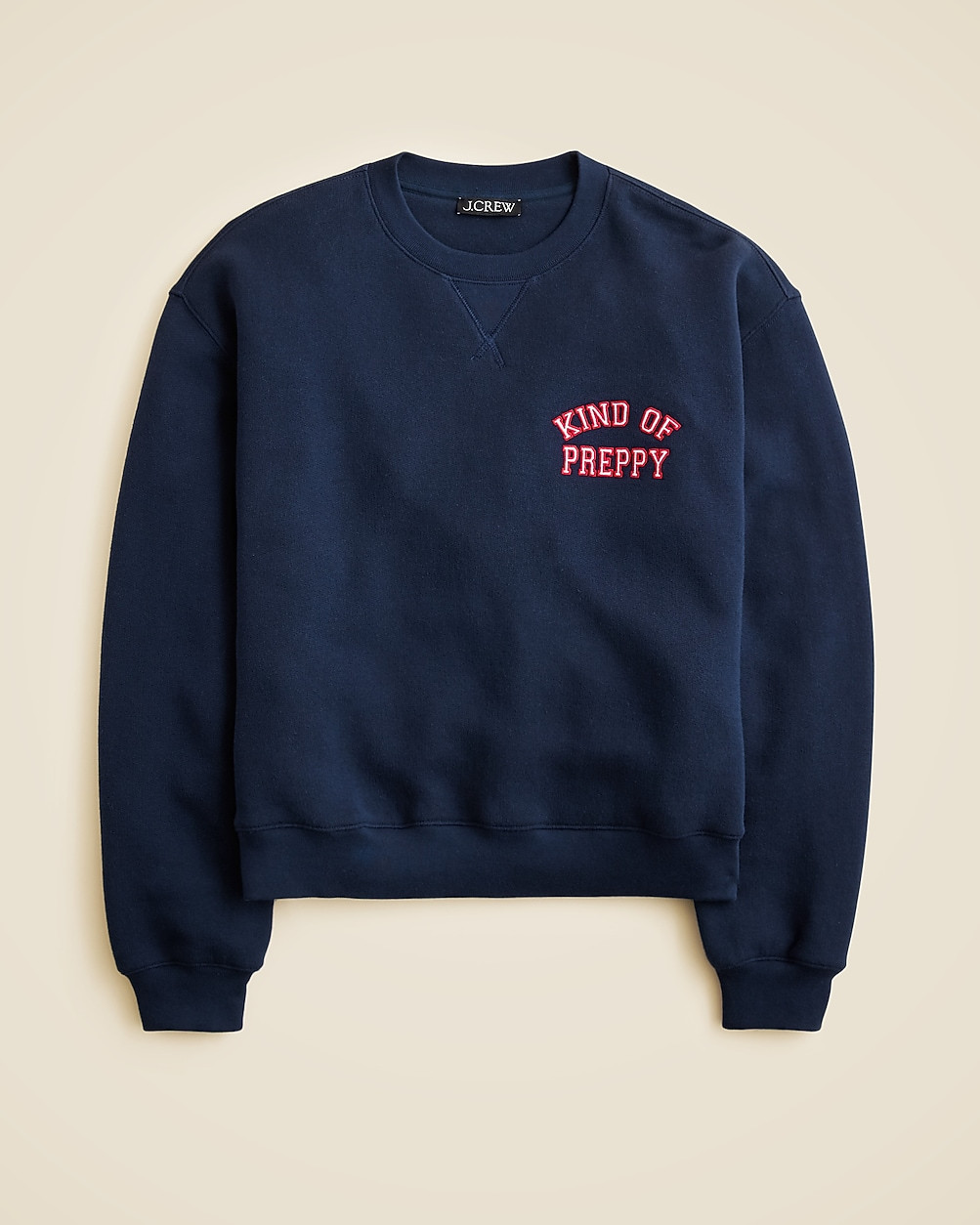Classic-fit "Kind of Preppy" graphic crewneck in heritage terry | J. Crew US