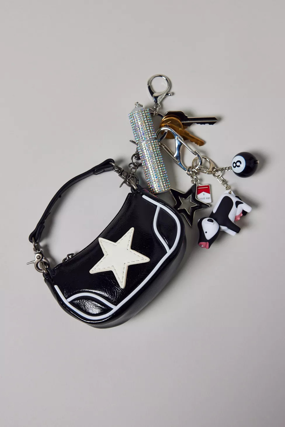 Mini Daphne Moto Bag Bag Charm | Urban Outfitters (US and RoW)