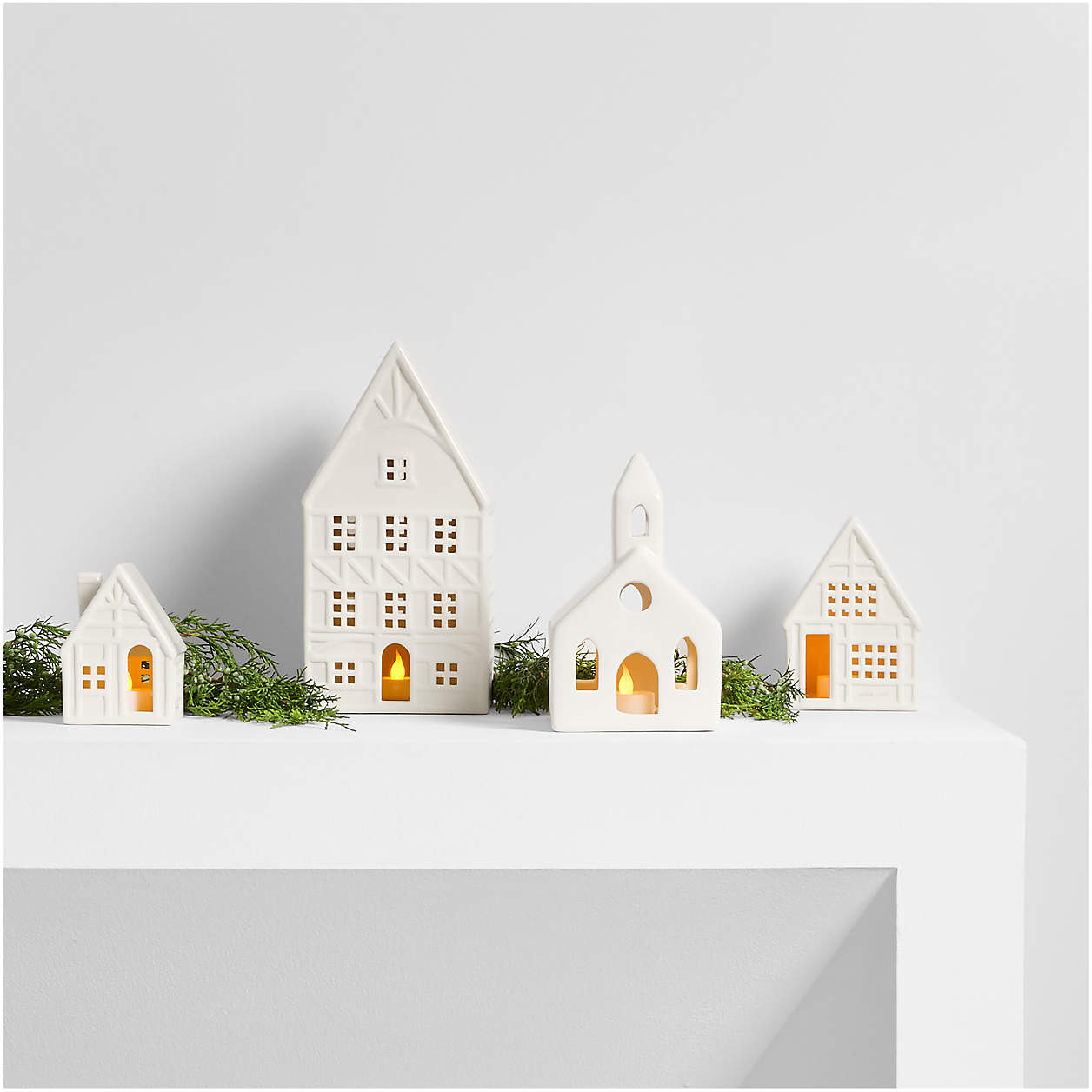 White Ceramic Holiday Storefront + Reviews | Crate & Barrel | Crate & Barrel