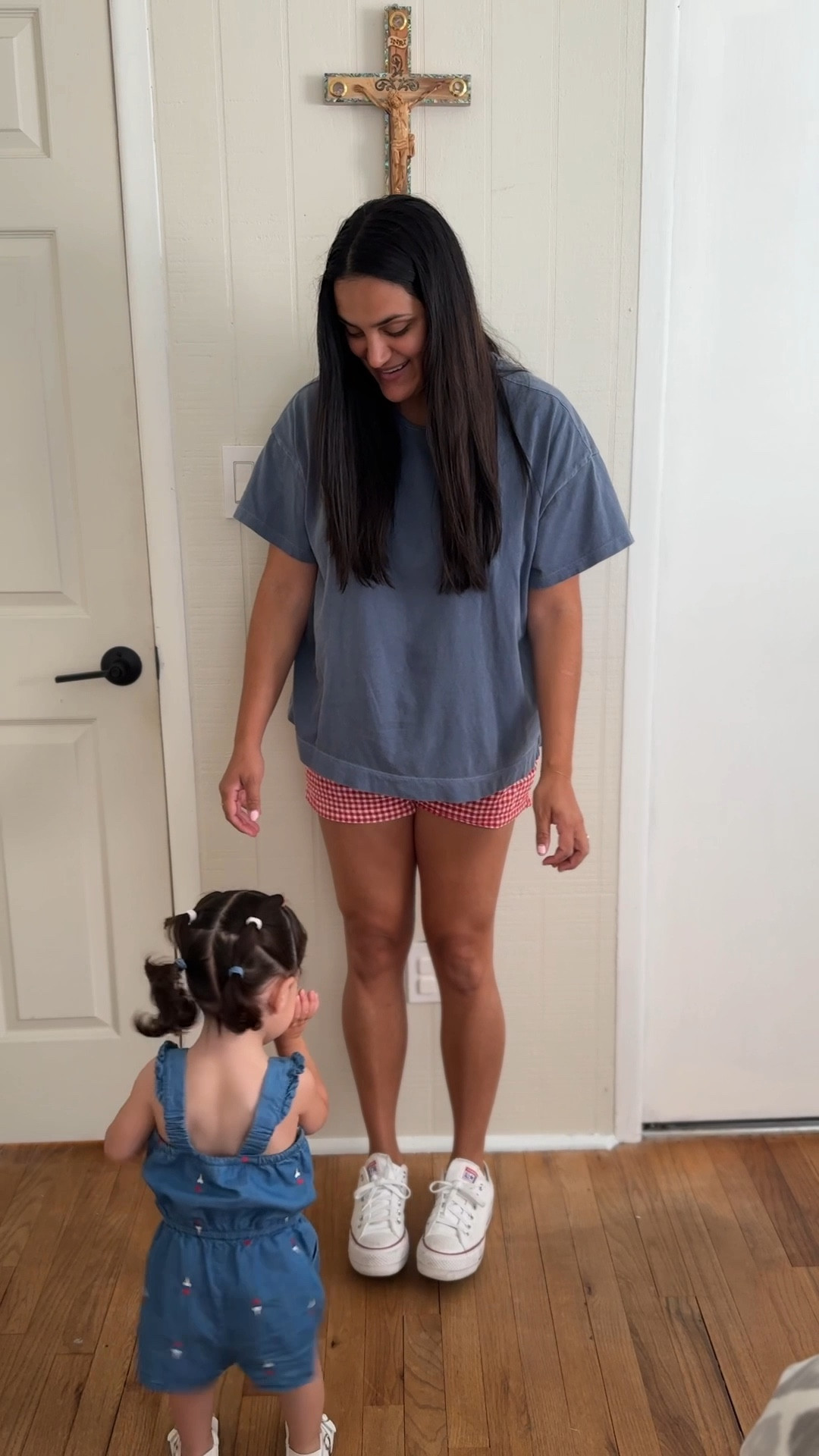 Mom Fit
Shirt: X Large
Shorts: Large
Shoes: 8

#LTKStyleTip #LTKKids #LTKSeasonal
