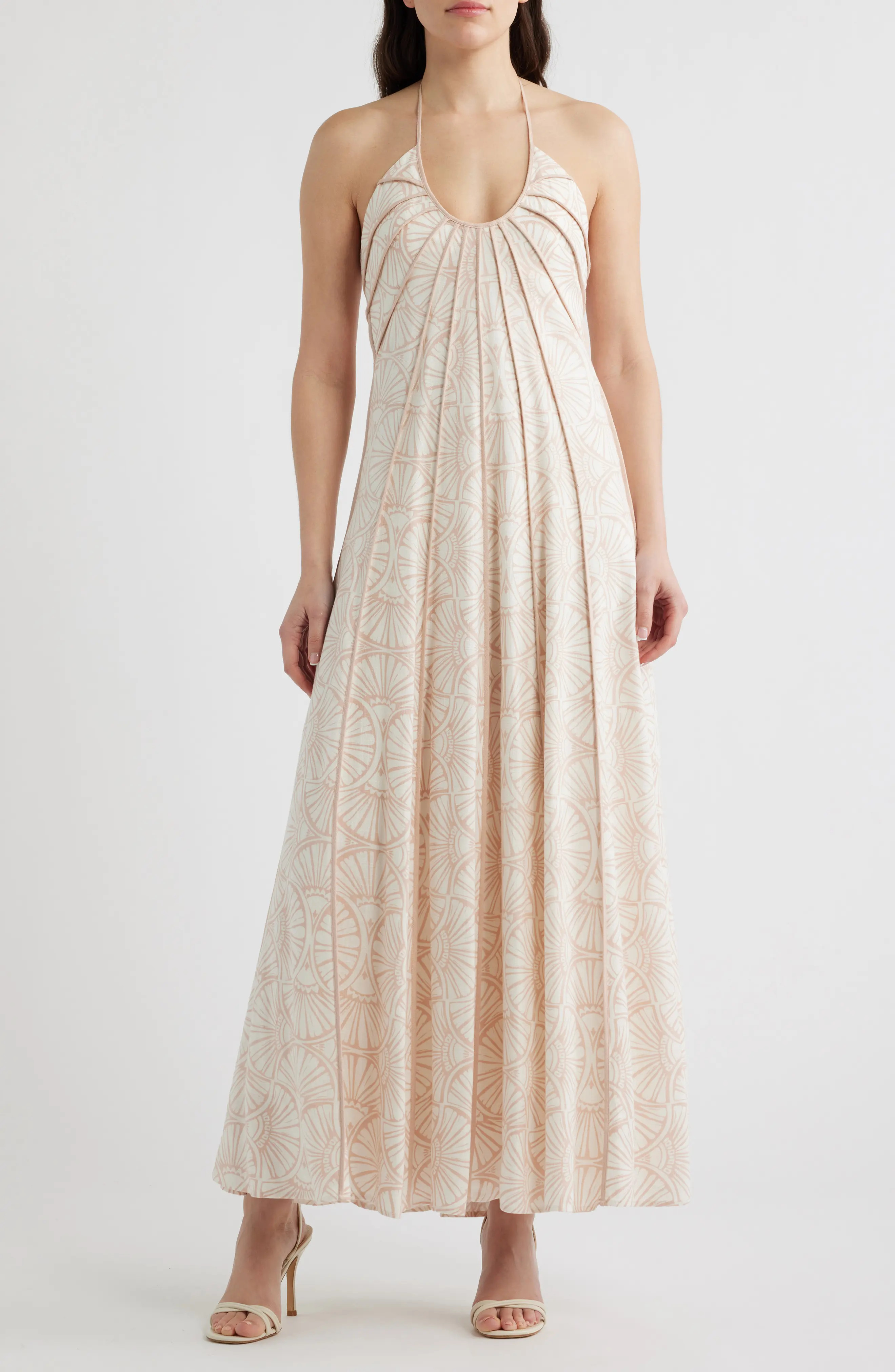 Parker The Novia Halter Maxi Dress in Cameo Rose at Nordstrom, Size 0 | Nordstrom