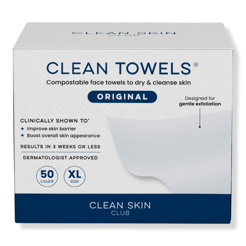 Clean Skin Club Clean Towels Original Disposable Face Towels - 50 ct | Ulta