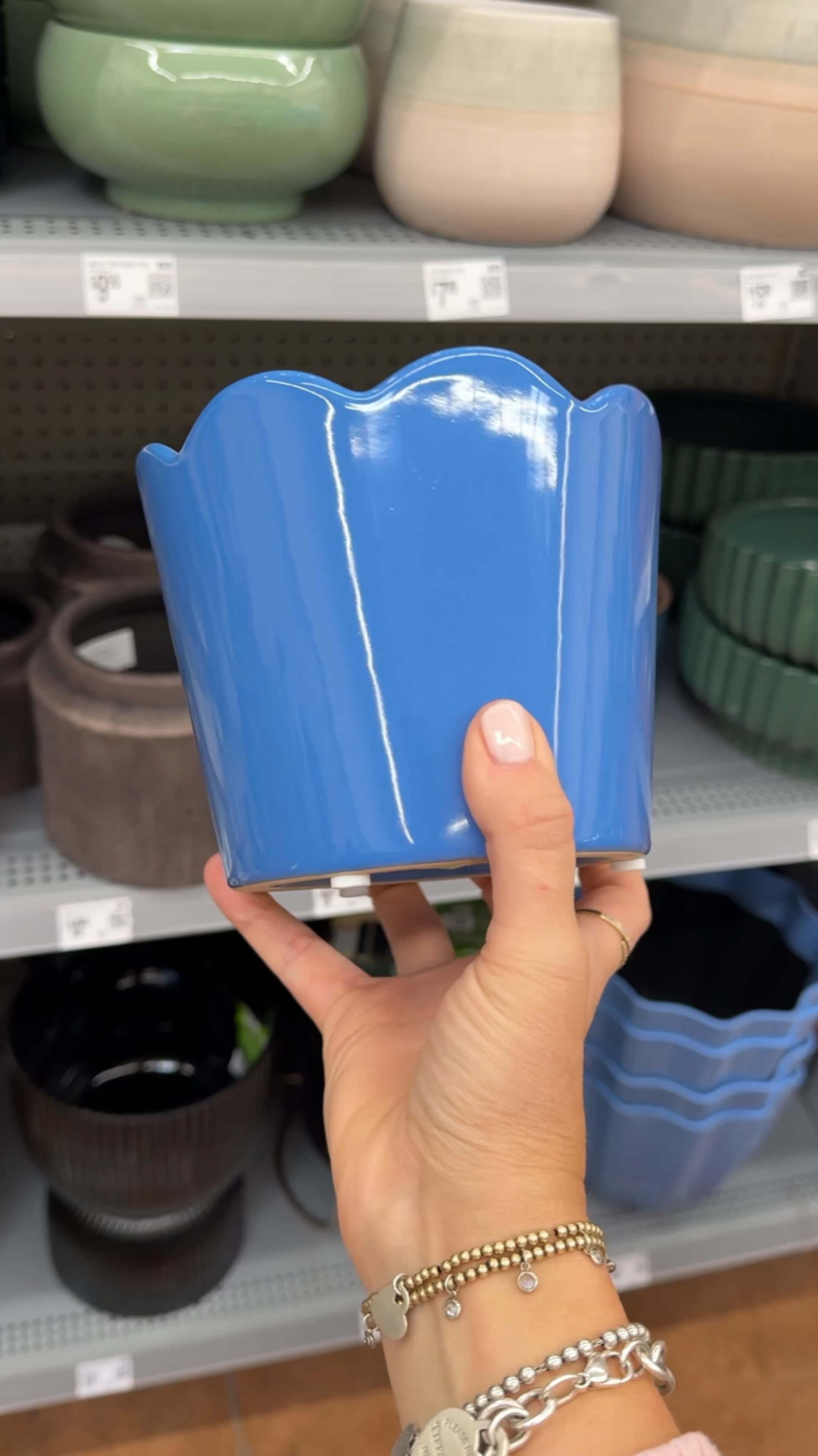 The most adorable scalloped pots available in blue AND white! The prices are so good too! $4.98 and $2.98 🤯 Perfect for indoor plants or outdoor!

#LTKWatchNow #LTKHome #LTKSeasonal