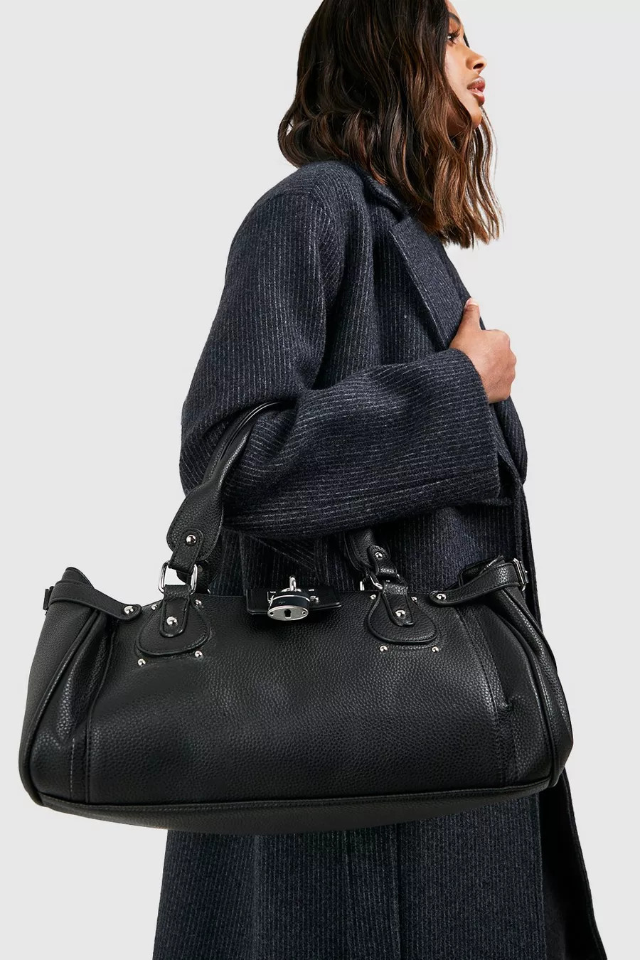 Oversized Tote Bag Met Hangslot | Boohoo.com (NL)