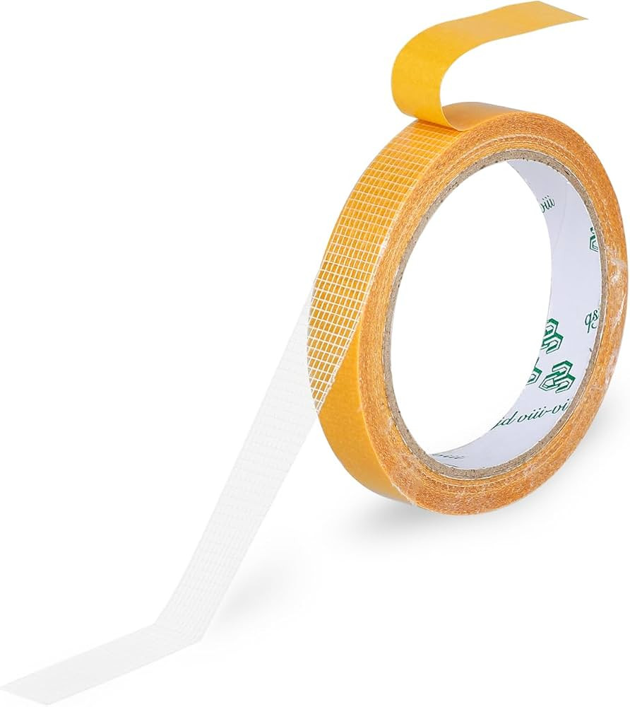 Abeillo Double Sided Fabric Tape 0.6inch Adhesive Heavy Duty Fabric Tape Sticky Transparent Carpe... | Amazon (UK)