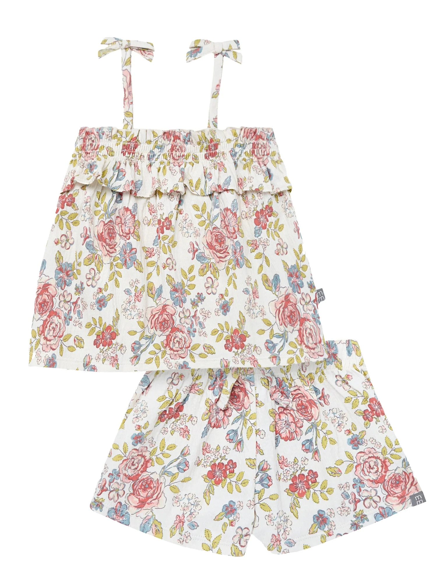 Modern Moments Toddler Girl Smocked Short Set, 2-Piece, Sizes 12M-5T | Walmart (US)