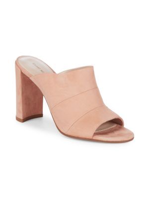 Stuart Weitzman - Sequel Suede Mules | Saks Fifth Avenue OFF 5TH