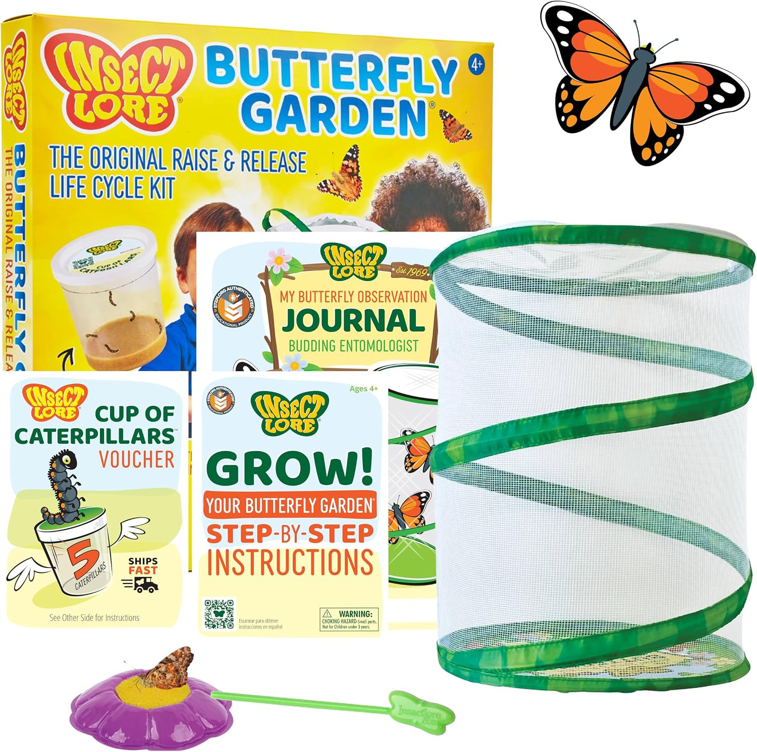 Insect Lore Butterfly Garden with Voucher - Live Caterpillars Not Included | Amazon (US)