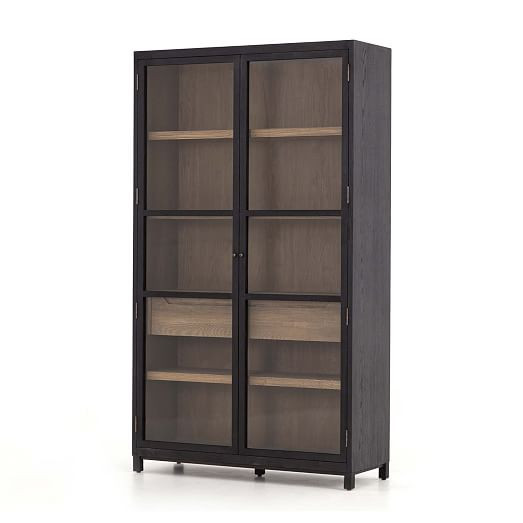 Drifted Oak & Glass Cabinet | West Elm (US)