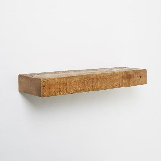 Emmerson® Reclaimed Wood Floating Wall Shelves (24"&ndash;48") | West Elm (US)