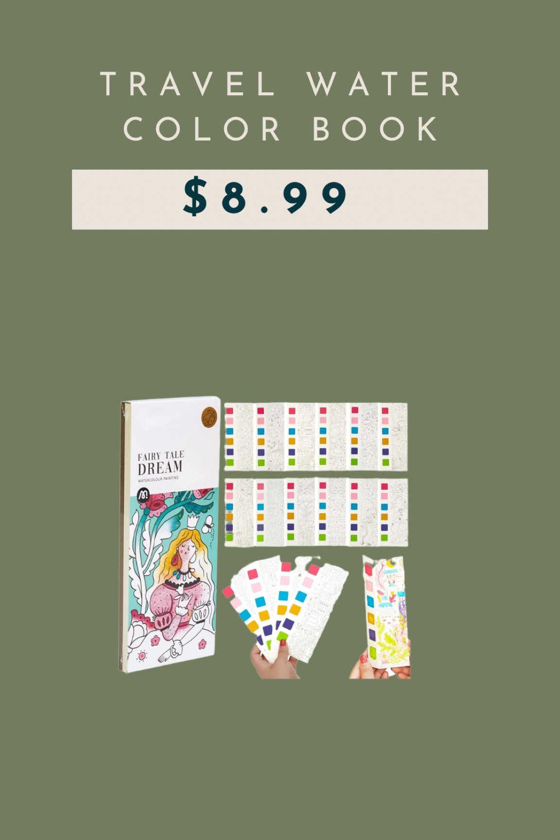 Travel water color book. The girls love these! Great for entertainment on the airplane, long car ride or just at home. Even though it’s water color: it’s basically mess free painting! Great stocking stuffer for little girls 

#LTKKids #LTKHoliday #LTKSaleAlert