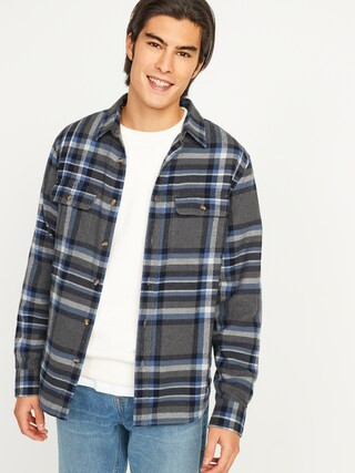 Regular-Fit Plaid Flannel Shirt for Men | Old Navy (US)