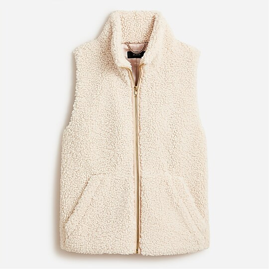 Teddy sherpa vest | J. Crew US